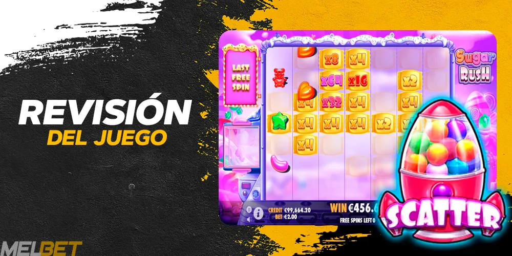 Revisión del juego Sugar Rush de Melbet