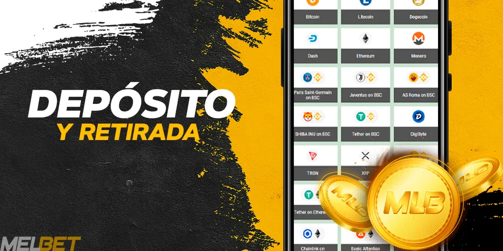 Depósito y retiro de fondos en la aplicación móvil MelBet Colombia